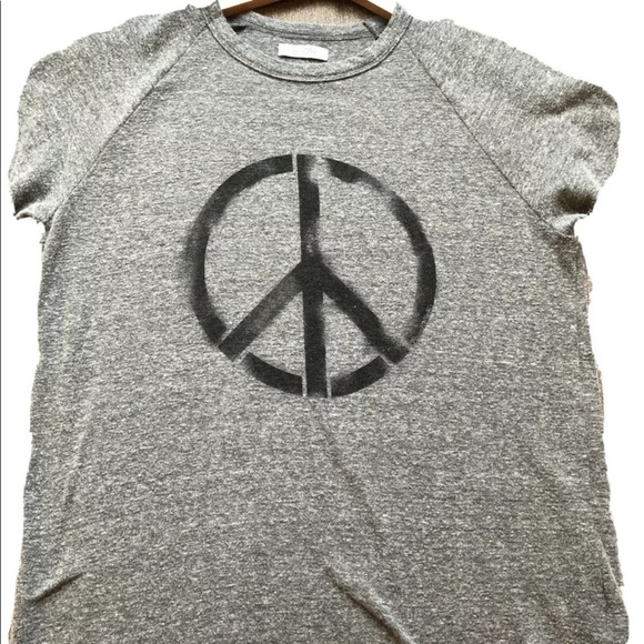 Lauren Moshi Suki Tee PEACE Size Small - Picture 1 of 5